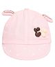 Kidofash Bunny Applique Detailed Cap - Pink