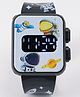 Babyhug Digital Watch With Space Theme Free Size - Black