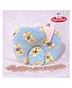 Safe N Cute Baby Mustard Seed Pillow for New Born Baby, Ideal for Perfect Head Shape - Light Blue