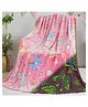 Happy Hues Pink Butterfly Glow in The Dark Blanket- 200 x 150 cm Queen size Super Soft Fluffy Flannel Fleece All Season Blanket