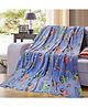 Happy Hues Vehicles Glow in The Dark Blanket- Super Soft Fluffy Flannel Fleece All Season Blanket