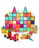 Happy Hues 70 Pieces  Magnetic Tiles & 3D Building Blocks-STEM Learning Toys for Boys & Girls