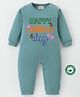 BLUSHES 100% Cotton Mothers Day Theme Full Sleeves Typography Printed Romper - Olive Green