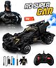Fiddlerz Remote Control Car with Mist Spray Action Flashing Lights USB Rechargeable RC Car for Kids Boys and Girls 3 Years + (Black)