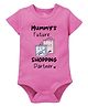 Zeezeezoo Mother Theme 100% Cotton Half Sleeves Mummy'S Future Shipping Partner Text Printed Onesie - Pink