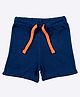 Totle Cotton Solid Shorts - Navy Blue