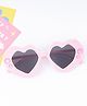 Babyhug Heart Shaped Sunglasses with Diamond Embellishment - Pink