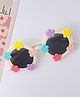Babyhug Round Sunglasses with Floral Applique Free Size - White