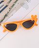 Babyhug Solid Coloured Sunglasses With Bow Applique - Orange