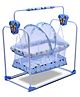 BUBBLEBABY Premium Butterfly Cradle With Mosquito Net Wheels - Blue
