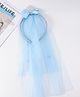 Babyhug Free Size Hair Band Tiara & Bow Design - Light Blue