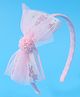 Babyhug Hairband with Bow Applique Free Size - Pink