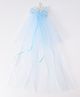 Babyhug Free Size Hair Clip With Bow & Crown Applique - Light Blue