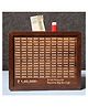 AKN TOYS Money Bank with Amount 100000 Piggy Bank - Carved Wooden Money Saving Box - Money Box - Brown