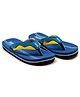 Beanz Striped Flip Flops - Royal Blue & Yellow