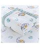 Baby Muslin Organic Cotton Super Soft Absorbent Muslin 6 Layer  Blanket - Moom Print - White