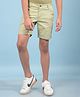 CRIMSOUNE CLUB Cotton Solid Shorts - Green