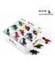 QIPS Dinosaur 3D Erasers for Kids - Set of 36 (Assorted colors)