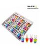 QIPS Rabbit 3D Erasers for Kids - Set of 36 (Assorted colors)