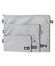 QIPS Document Organizer File Bags-Set of 3 (B4, B5 & CB)- Grey