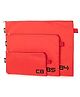 QIPS Document Organizer File Bags-Set of 3 (B4, B5 & CB)-Red