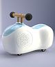 Lifelong Cuppy Caterpillar Ride-On for Kids 1-4 Years | Fun Musical Ride with Lights | Safe & Durable Push Ride On Toy | Indoor & Outdoor Play Vehicle | Engaging & Comfortable - Light Blue