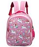 Happile Kids School Bag  pink color with unicorn design (Apt for 5-10 Yrs Kids)-23 litre-height-15.4 inch