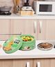 JAYPEE Unimunch PU Insulated Inner Stainless Steel Lunch Box with Steel Dish | Spillproof Ideal for Snacks & Storing Food ,375 ml , Green