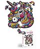 Webby Majestic Unicorn Jigsaw Puzzle | Travel Game | Zentangle Art Design Wooden Puzzle Toy for Kids and Adults (30 Pieces)
