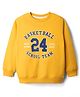 Pine Kids Cotton Knit Full Sleeves Sweatshirt With Text Print - Yellow
