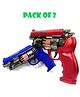 NEGOCIO Gun with Light and Sound Effects - Realistic Design Safe for Kids Battery Operated Durable Fun Play Weapon for Children- PACK OF 2- COLOR MAY VARY