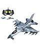 NEGOCIO  Storm Warplane Remote Control Fighter Plane RC Jet Mig Military Aircraft 2.5GHz 4Channel Remote Aeroplane Toy- PACK OF 1- COLOR MAY VARY
