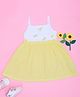 Pantaloons Baby Cotton Spandex Sleeveless Lemons Printed Dress - Light Yellow