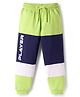 Pine Kids Knit Full Length Lounge Pant With Player Print & Cut & Sew Design - Lime Green