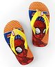 Pine Kids Marvel Slip On Flip Flops With Spiderman Print - Red & Orange
