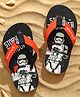 Pine Kids Lucas Slip On Flip Flops with Star Wars Print - Black