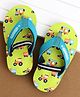 Cute Walk by Babyhug Casual Back Strap Slip On Flip Flops with Vehicle Print - Green