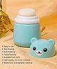 Luvlittle  Portable Baby Skin Care Baby Powder Puff With Box Holder Container for New Born and Kids for Baby Face and Body (Panda-blue)