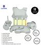 Luvlittle  Baby Feeding Set I 11 Piece Baby Dining Set I Baby Bowl and Spoon Set, Bib, Snack/Sipper Cup - Green