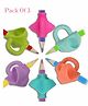 Luvlittle  Silicone Pencil Grips Two-Finger for Kids Handwriting Pencil Holder for Children Preschoolers Writing Training Gripper Set for Kids- Pack Of 3 Multicolor