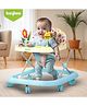 Baybee Stepzilla Baby Walker for Kids | Foldable Activity Walker with 3-Level Height Adjustment, Soft Cushion Seat, Smooth Wheels & Toy Bar | Baby Walker for 6-18 Months Boys & Girls (Green)