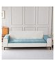 House of Quirk Herringbone Chenille Sofa Cover Set 3 Pcs  Blue