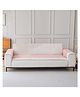 House of Quirk Herringbone Chenille Sofa Cover Set 3 Pcs  Peach