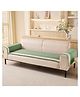 House of Quirk Herringbone Chenille Sofa Cover Set 3 Pcs  Green
