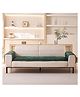 House of Quirk Herringbone Chenille Sofa Cover Set 3-  Green