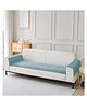 House of Quirk Herringbone Chenille Sofa Cover Set 3 Pcs  -  Blue