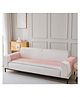 House of Quirk Herringbone Chenille Sofa Cover Set 3 Pcs  -  Peach