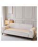 House of Quirk Herringbone Chenille Sofa Cover Set 3 Pcs  -  Gold