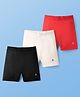 Pine Kids Cotton Knit Solid Colour Cycling Shorts - (Colour May Vary)