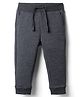 Cotton Knit Full Length Solid Color Lounge Pants - Black
